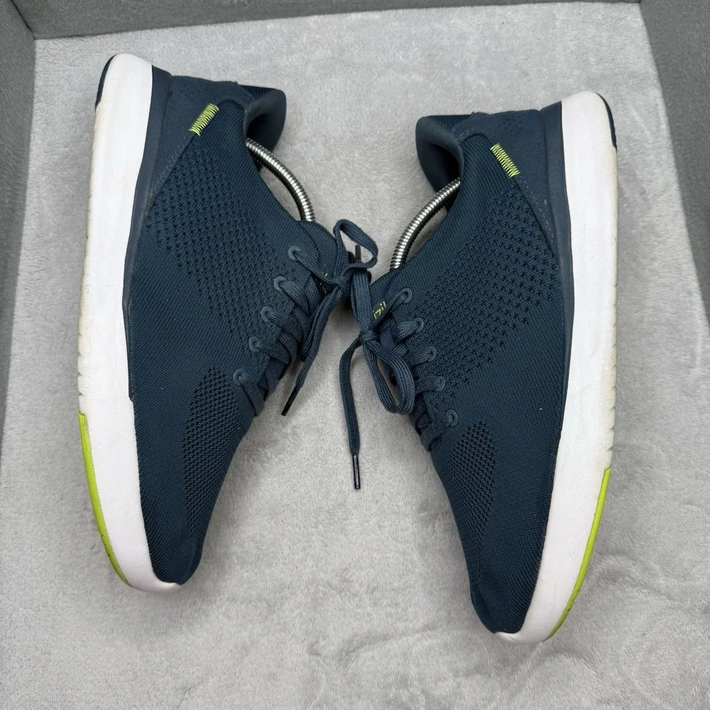 Kizik Lima Breathable Knit Hands Free Athletic Sneakers Blue Size 10.5 Wide